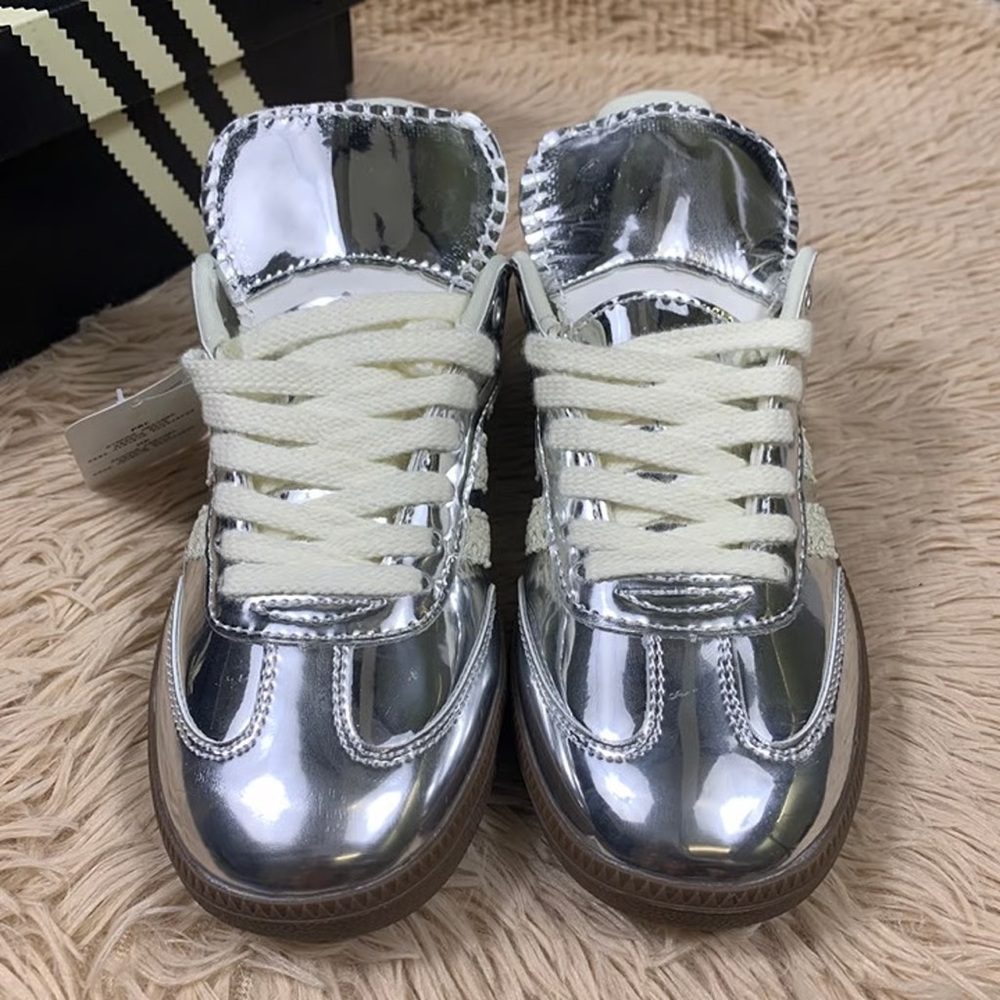 Adidas x Wales Bonner Silver Sneakers - Picture 2 of 5